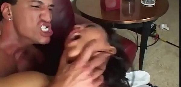  Finesse is touching her pussy and nipples while a big dick is banging her.